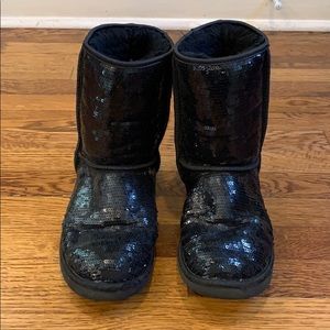 Black Sequin Uggs
